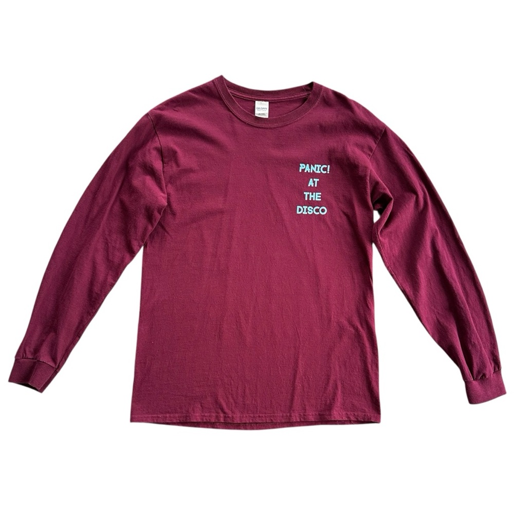 P!ATD burgundy long sleeve tee